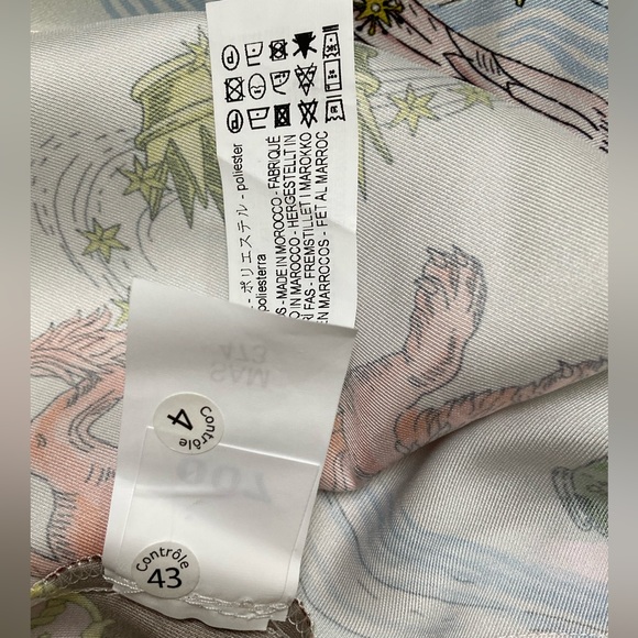 Zara lion print belt y2k 2000s fashion vintage, short printed mini dress XS - Picture 7 of 15